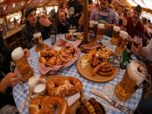 Comidas típicas da Oktoberfest Blumenau