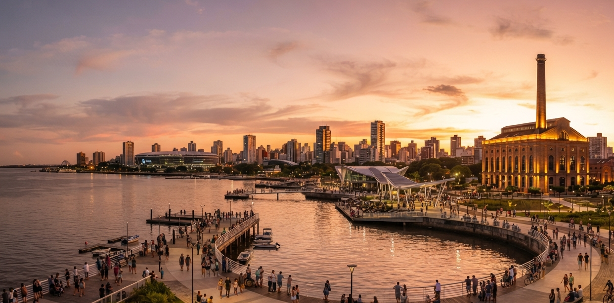 onde se hospedar em Porto Alegre — apartamentos por bairro com vista para o Guaíba
